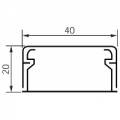 Короб 40x20 Мини-плинтус (кабель канал) DLPlus 40x20 одноканальный