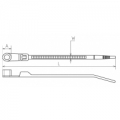Стяжка 100x2,5 мм с отверстием Кабельная стяжка (хомут) нейлоновая, с крепежным отверстием
