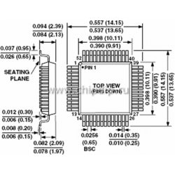 ADuC812BS, микроконверт. Ind многокан.12-АЦП, PQFP-52, Ind