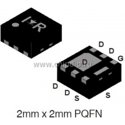 IRFHS9351TR2PBF,2Pкан -30В -5.1А PQFN2x2