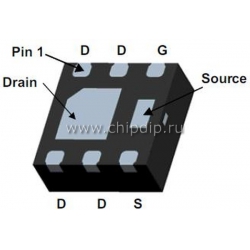 FDMA291P, Pкан -20В -6.6А  MicroFET2x2