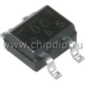 B6S, Диодный мост, 0.5А 600В SMD