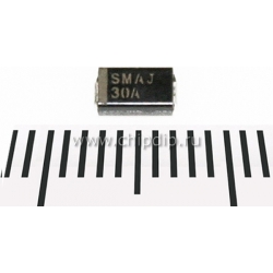 SMAJ30A, Защитный диод 30В 400Вт SMD